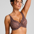 Soutien-gorge &agrave; armatures non-pr&eacute;form&eacute; Diva, Marron