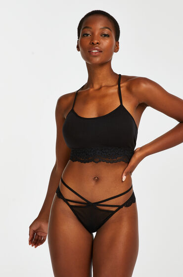 Hunkemöller Slip brésilien Meghan Noir