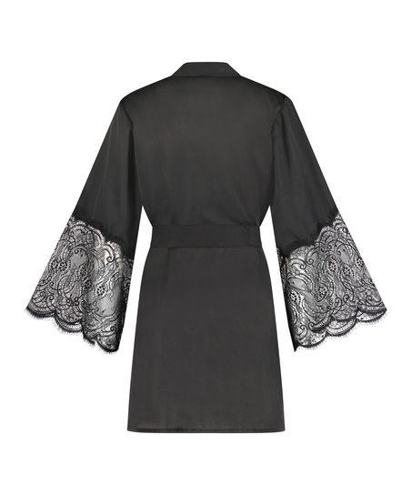 Kimono Satin, Schwarz