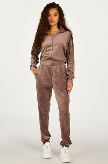 Image of Hunkemöller Jogginghose Velours Braun