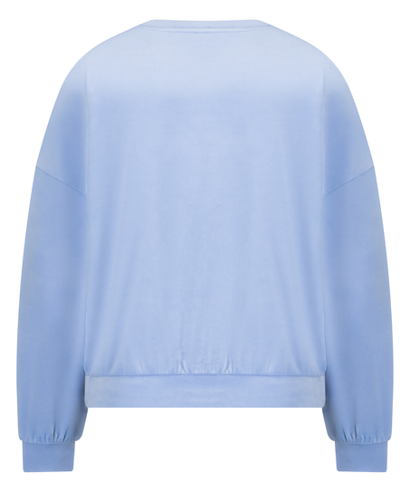 Velours Top, Blau