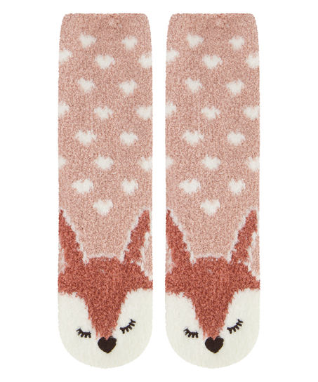 Chaussettes cosy, Rose