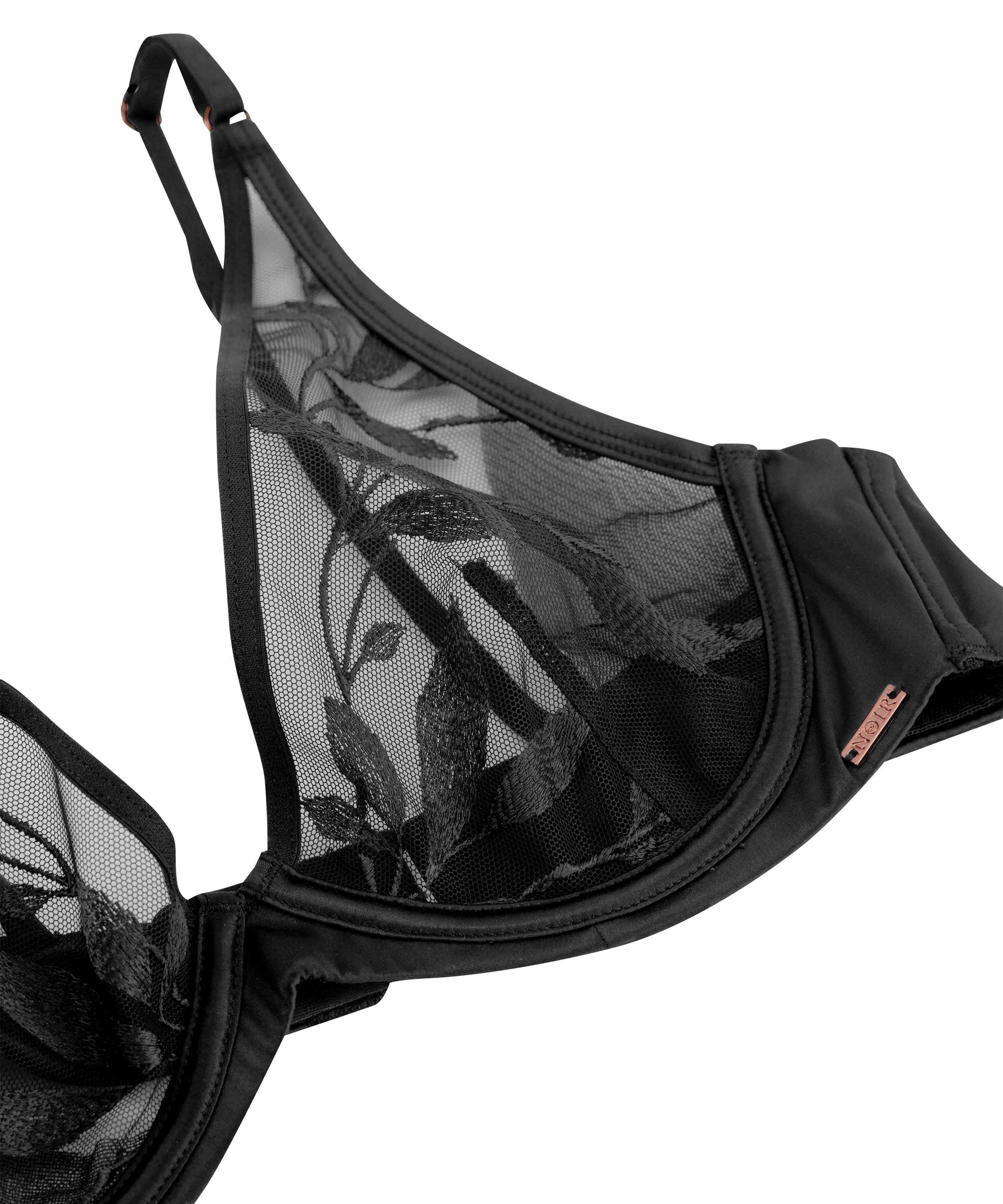 Soutien-gorge rembourré à armatures Domenica, Noir, main