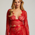 Top Allover Lace, Rouge