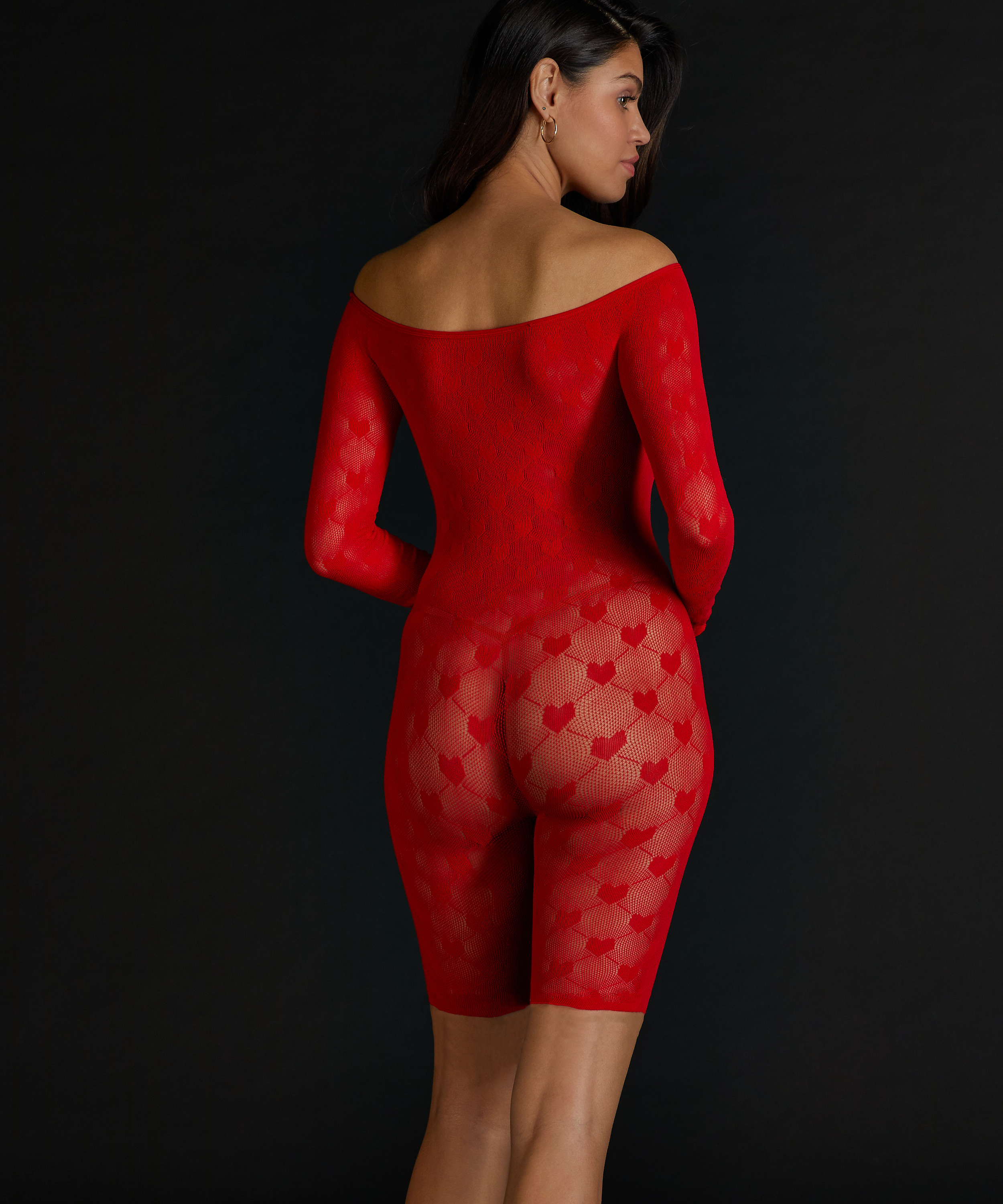Private Heart Playsuit, Rot, main