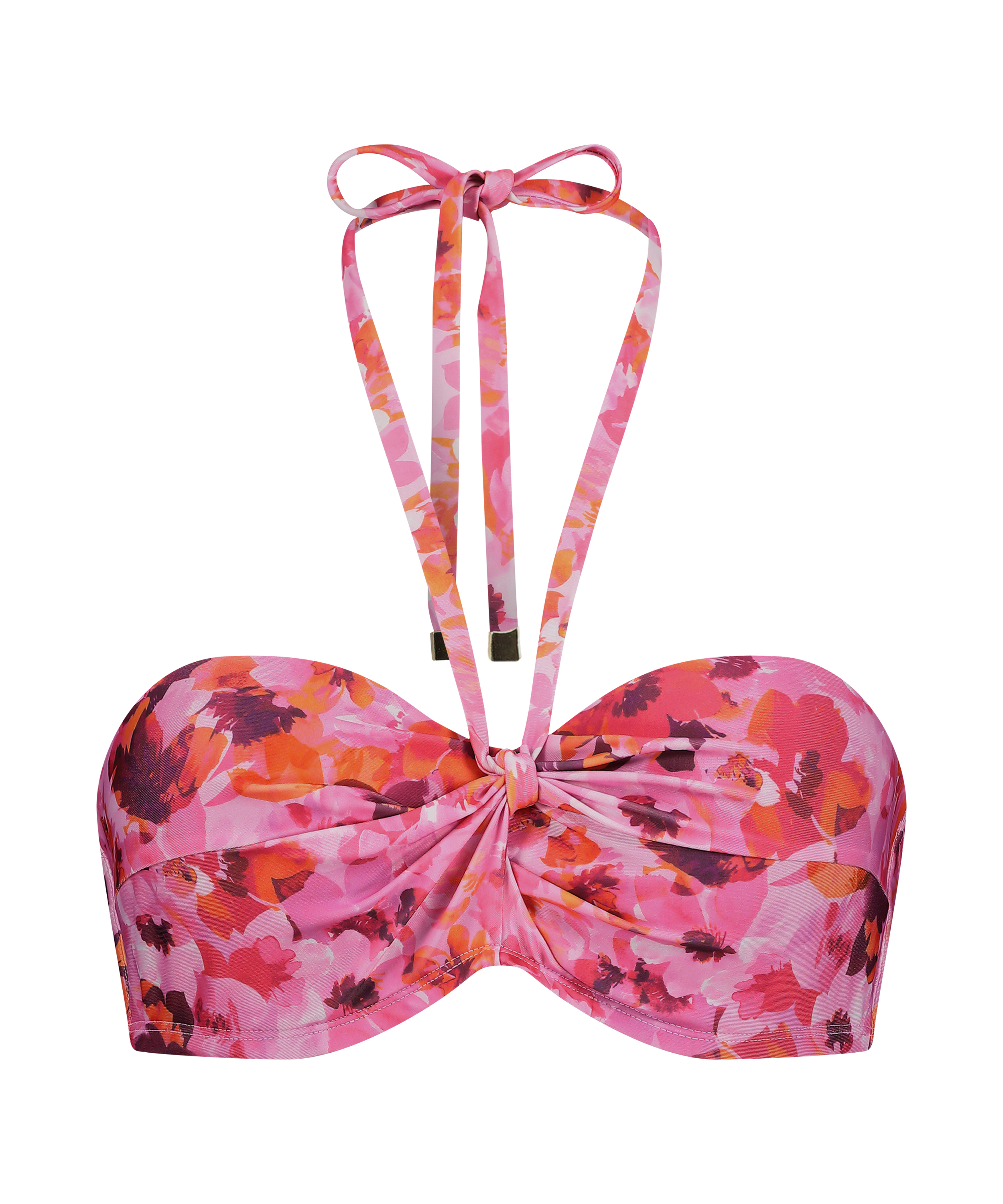 Haut de bikini Floral Taille E +, Rose, main