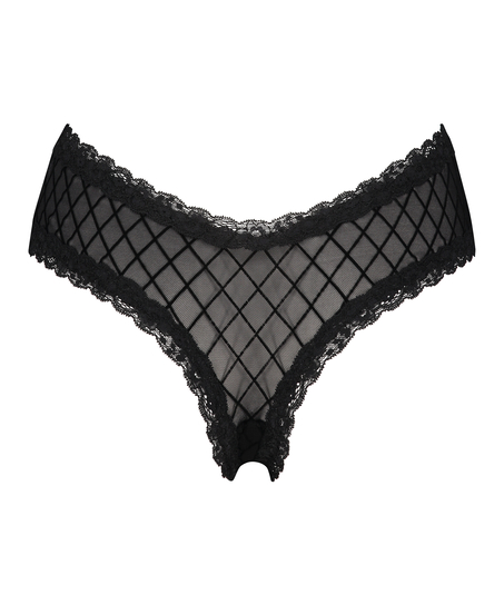 Brazilian V-shape mesh, Schwarz