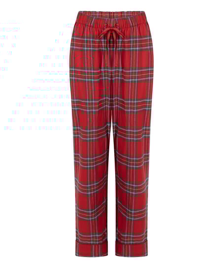 Pyjamahose aus Flanell, Rot