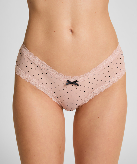 Slip brésilien V-shape mesh, Noir