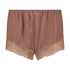 Short Satin, marron