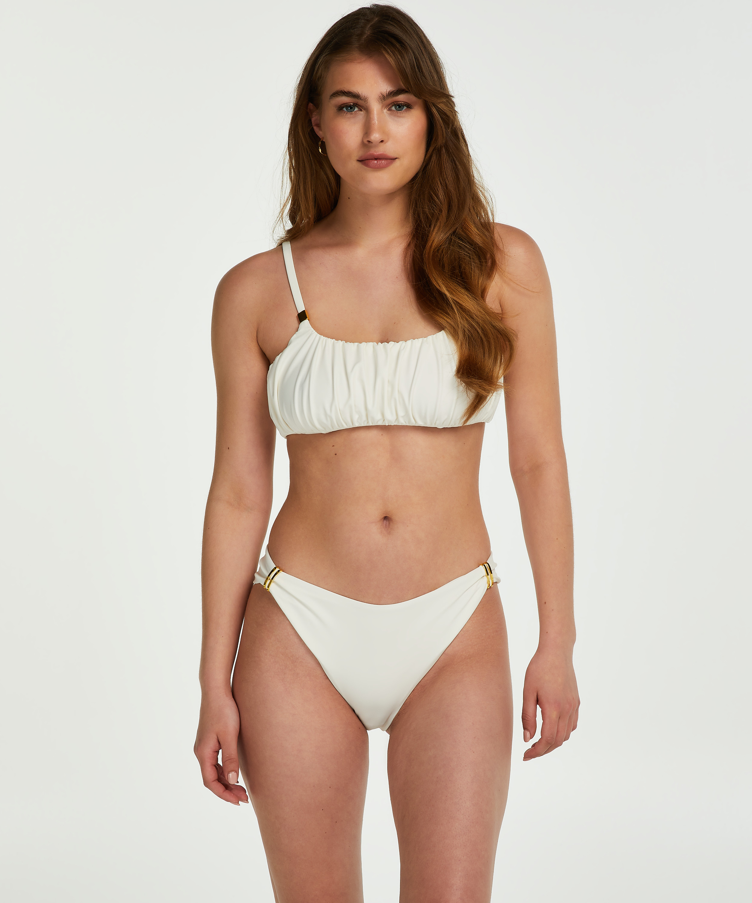 Hoch ausgeschnittener Bikini-Slip, Weiß, main
