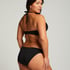 Slip de Bikini Rio Scallop, Noir