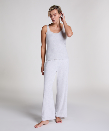 Hemdchen Ripp-Spitze, Beige