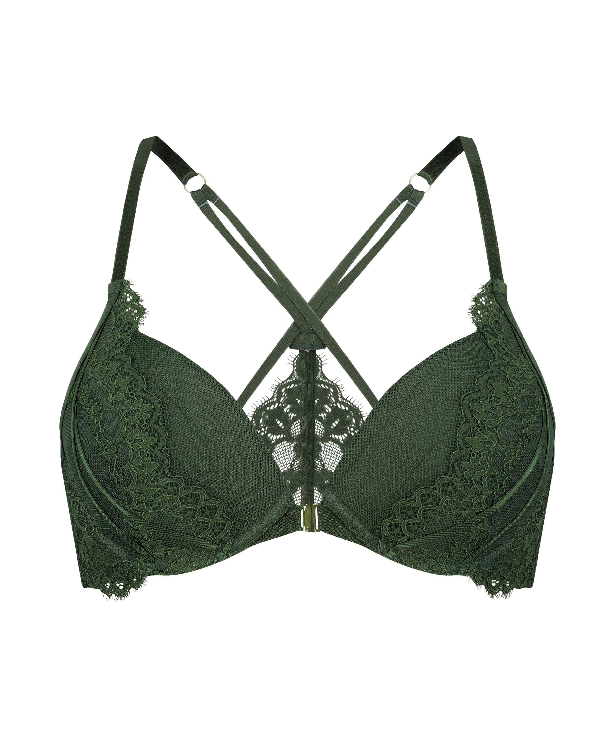 Soutien-gorge à armatures préformé push-up Miley, Vert, main
