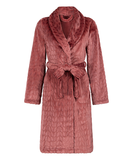 Bademantel Fleece, Lila