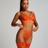 Soutien-gorge à armatures non-préformé longline Mitzy, Orange