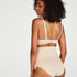 Straffender hoher Slip, Beige