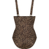 Maillot de bain Leopard, marron
