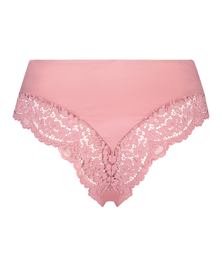 Slip br&eacute;silien haut Rose, Violet