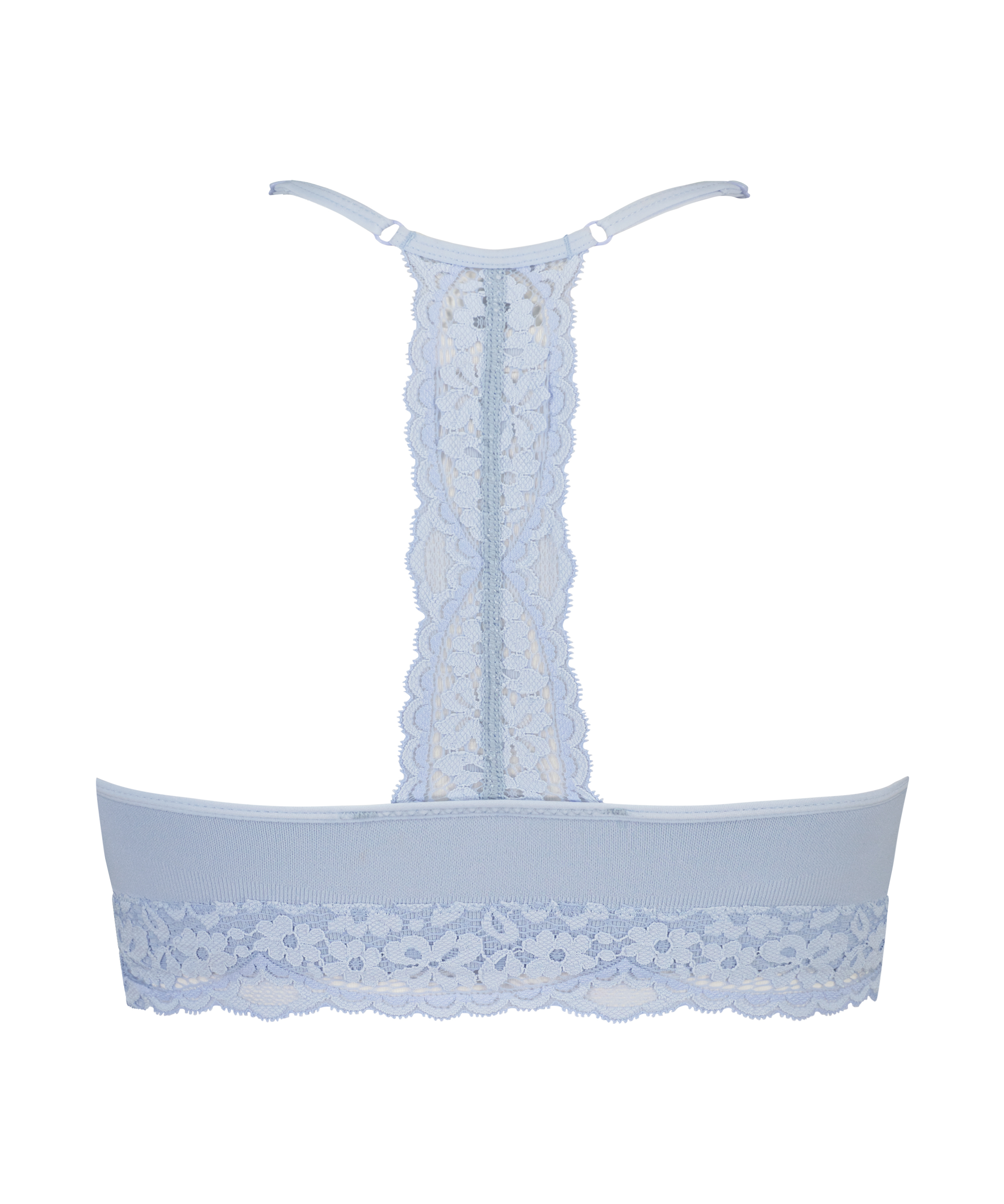 Brassi&egrave;re sans couture Marine, Bleu, main