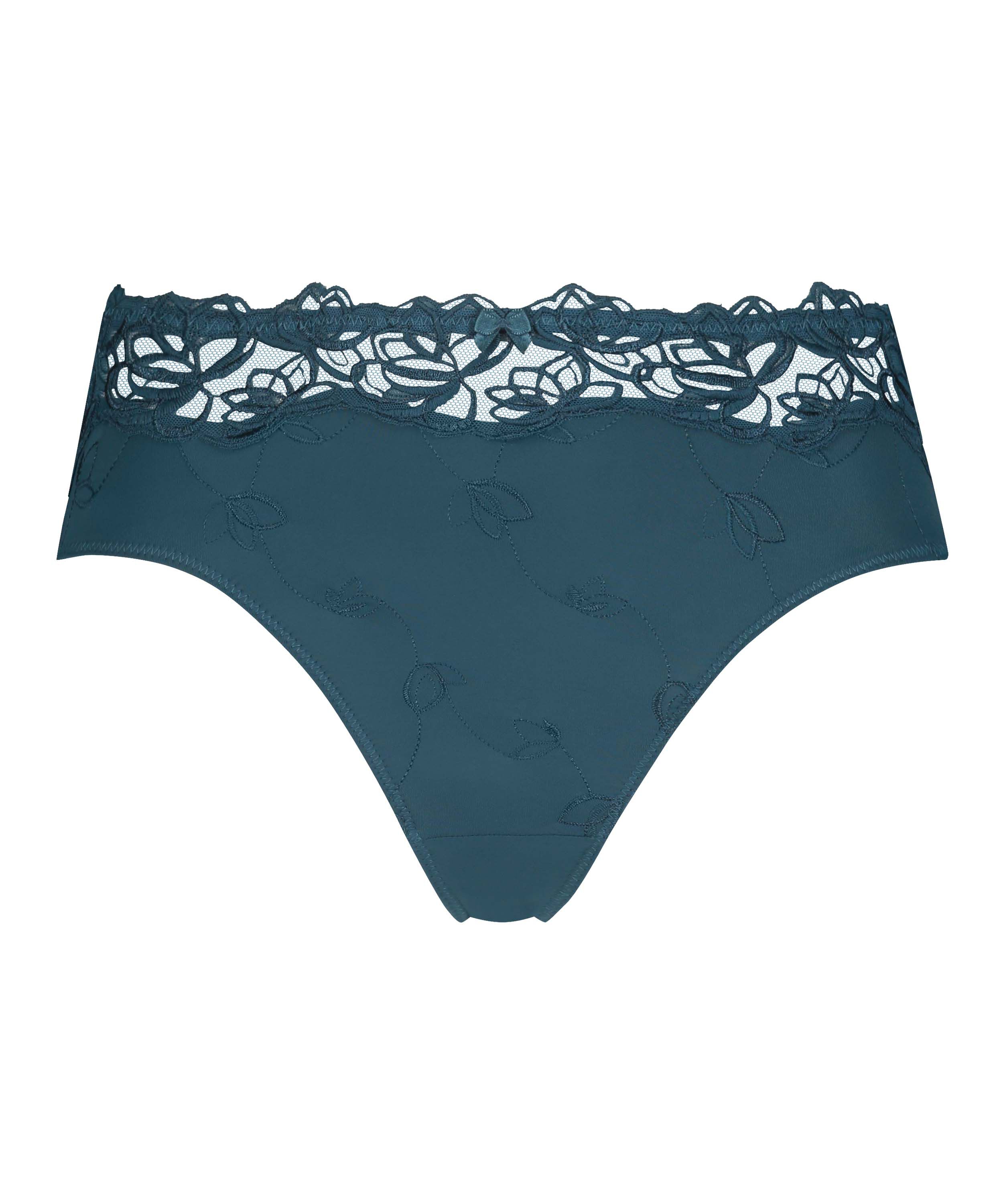Slip taille haute Diva, Bleu
