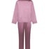 Ensemble de pyjama en satin Shiny, Rose