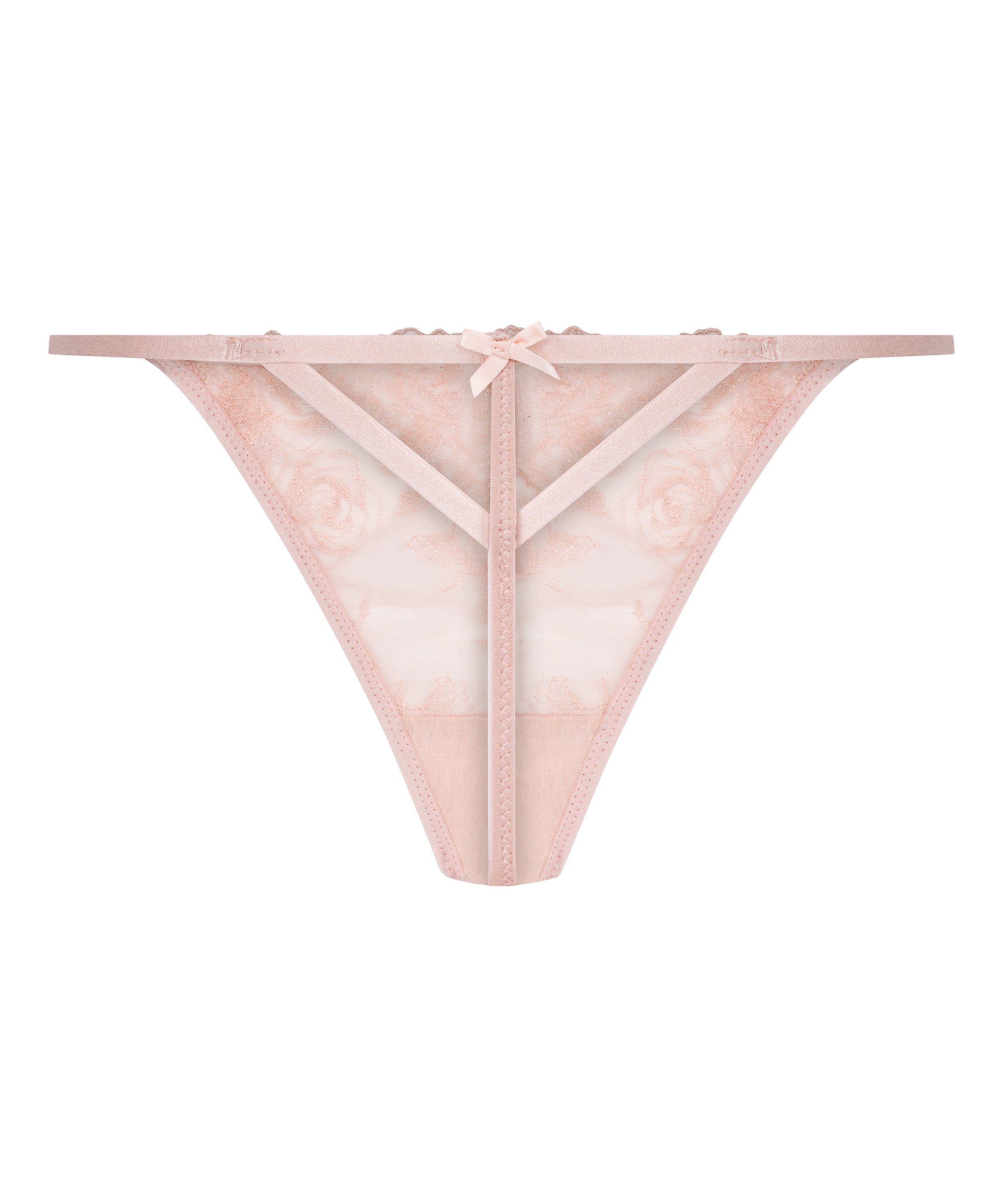 String taille haute Hollie, Rose, main
