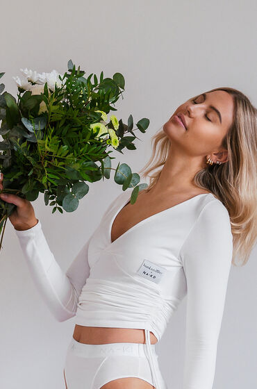 Hunkemöller Top Xenia HKM x NA-KD Blanc