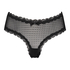 Slip brésilien V-shape mesh, Noir