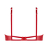 Soutien-gorge à armatures non-préformé sans bonnet Wilde, Rouge