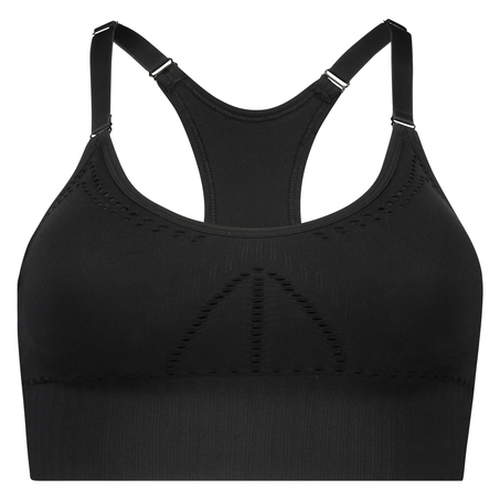 Soutien-gorge de sport HKMX The Comfort Niveau 1, Noir