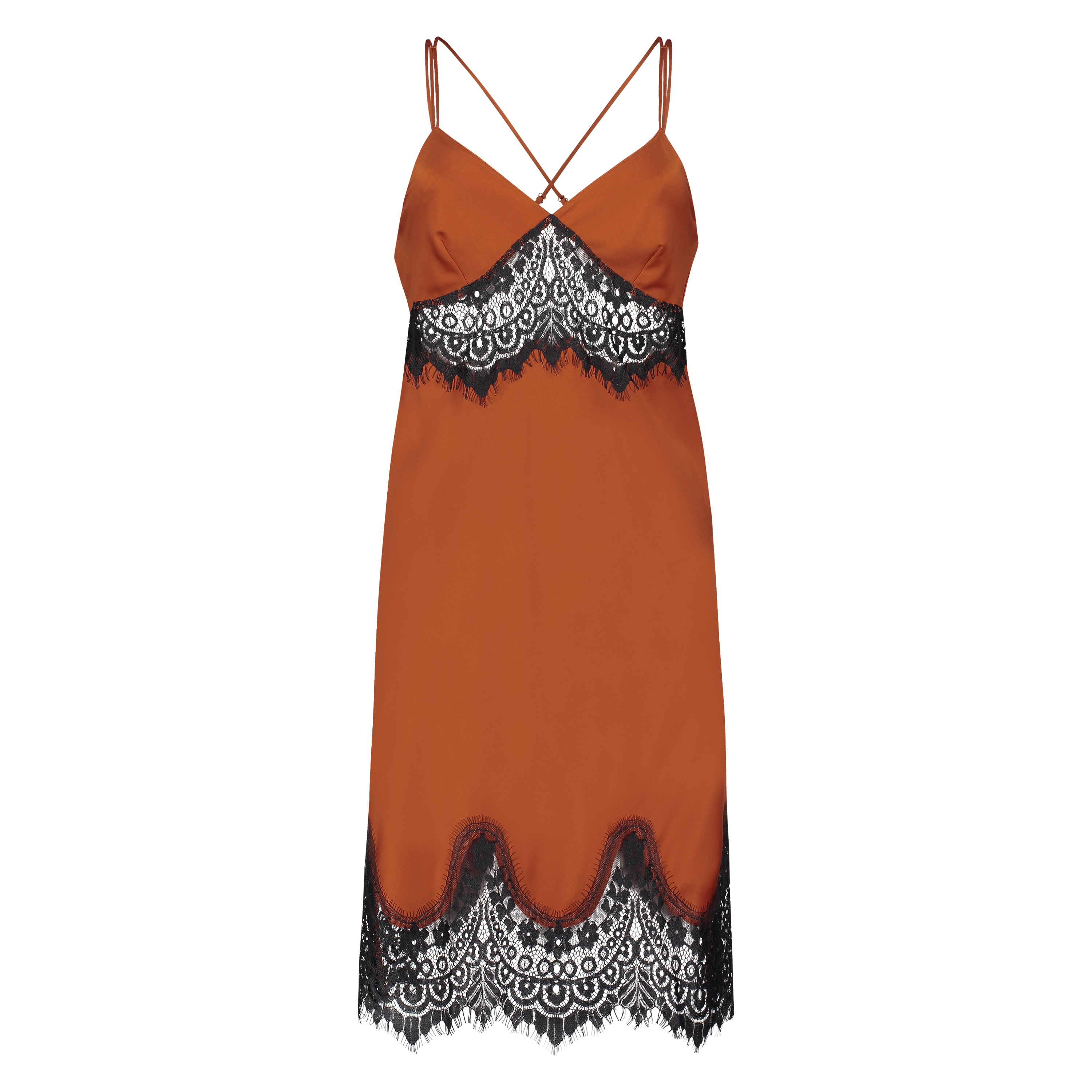 Nuisette Lace Satin, Rouge, main