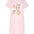 Chemise de nuit col rond, Rose
