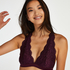 Halter Bralette Racerback, Lila