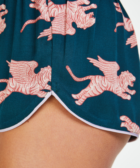 Short tiss&eacute;, Bleu