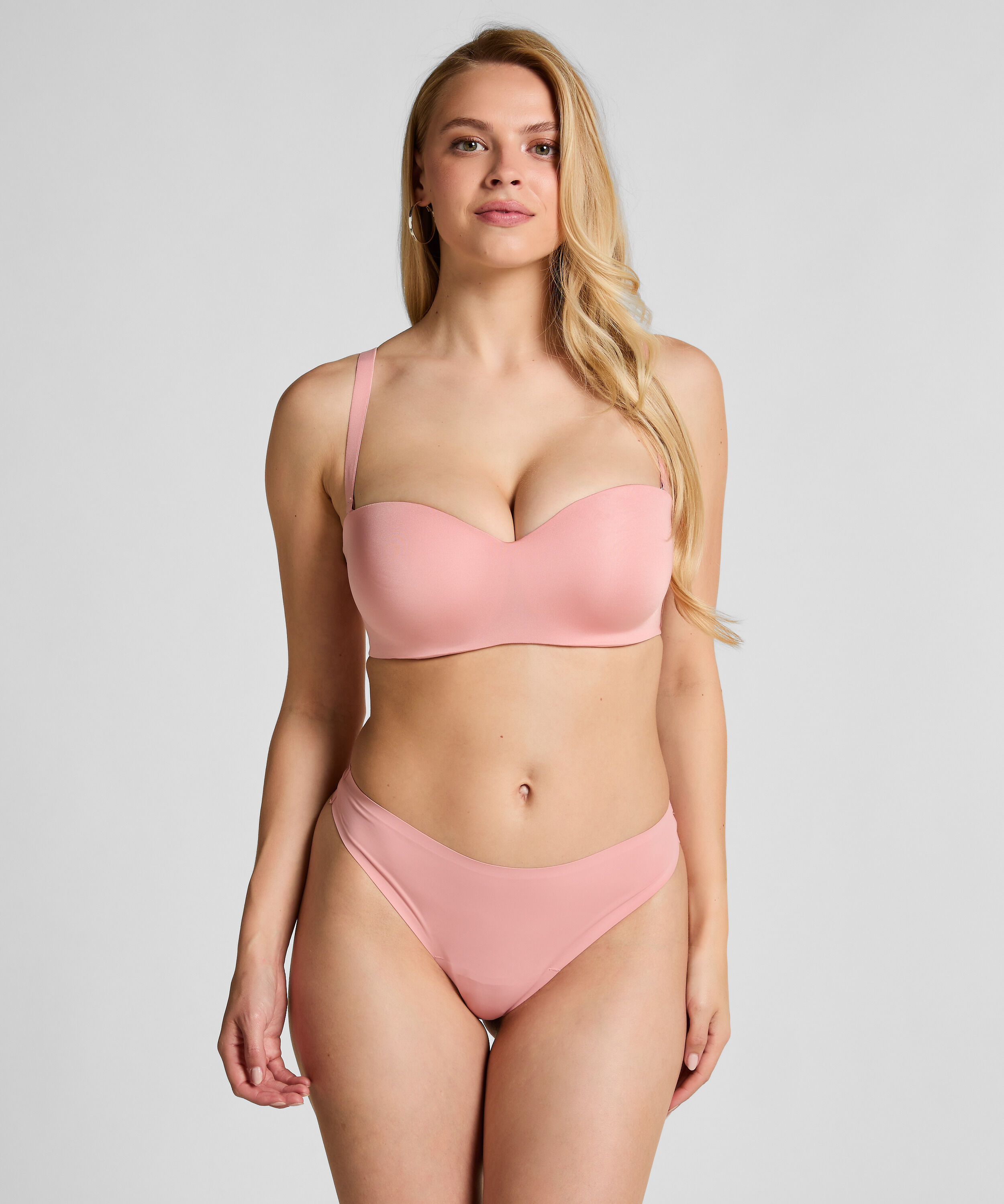 Gepolsterter trägerloser Push-Up BH mit Bügeln Smooth