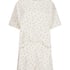 Pyjama-Set Baumwolljersey Kurz, Weiß