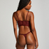 Soutien-gorge rembourr&eacute; &agrave; armatures longline Malika, Rouge