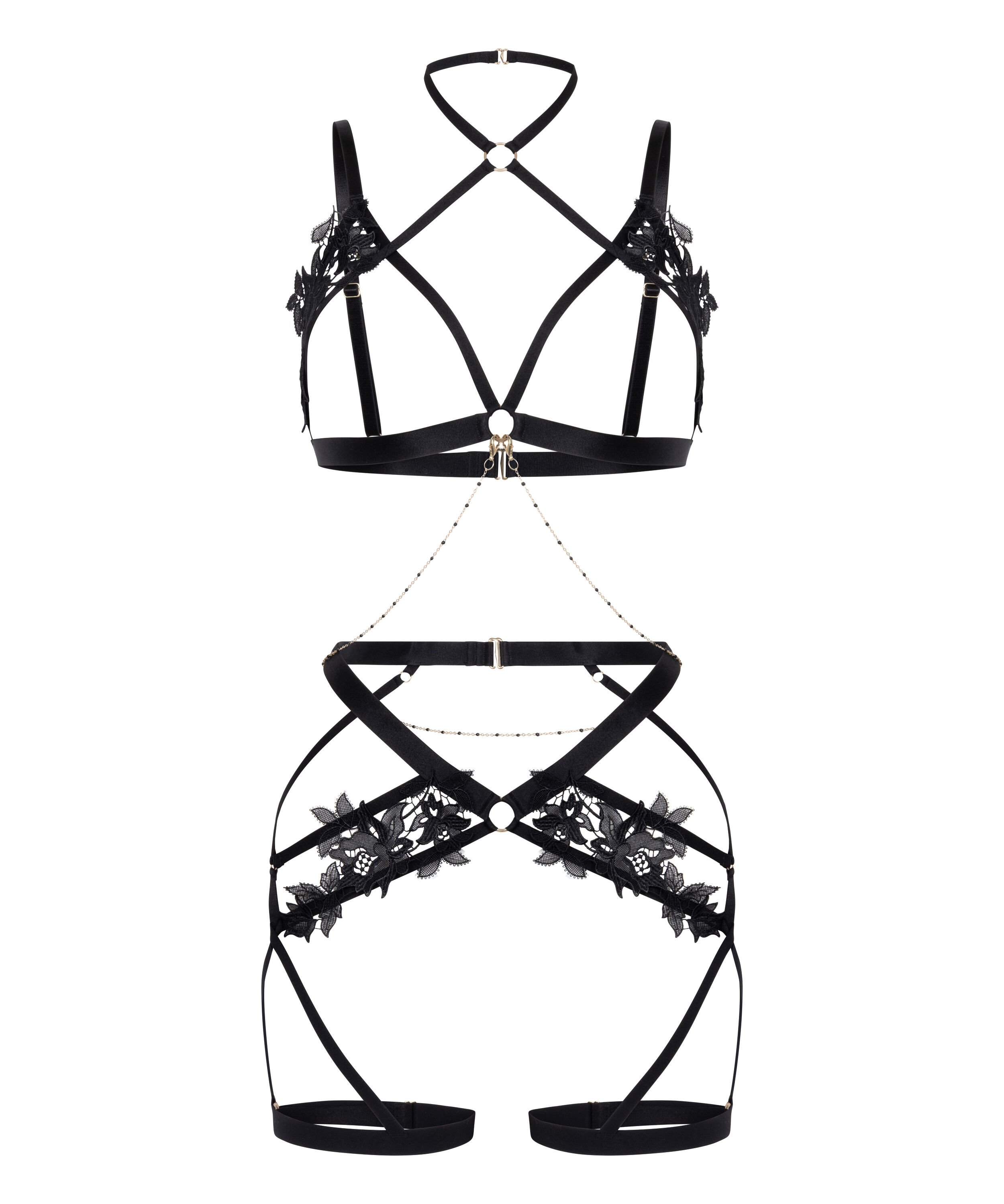 Applique Harness, Schwarz