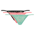3-pack tangas lace, Blau