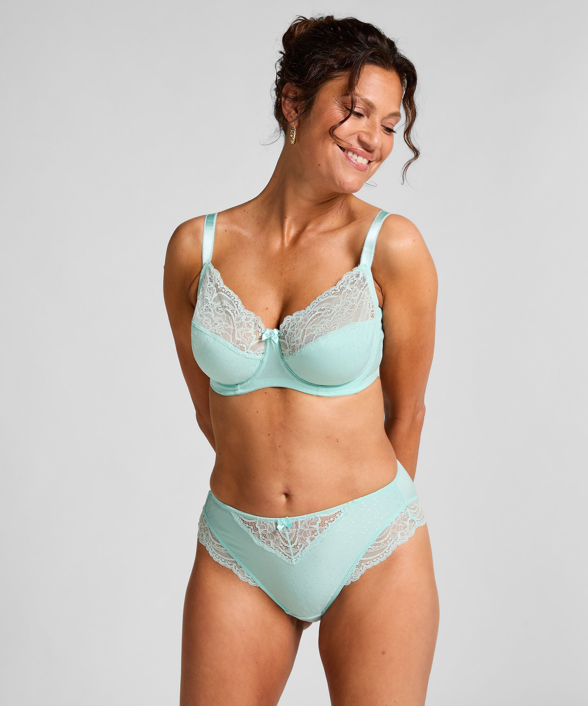 Hochsitzender Slip Sophie, Blau Hochsitzender Slip Sophie, Blau