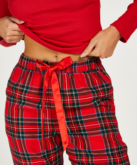 Petite pantalon de Pyjama Flanelle, Rouge