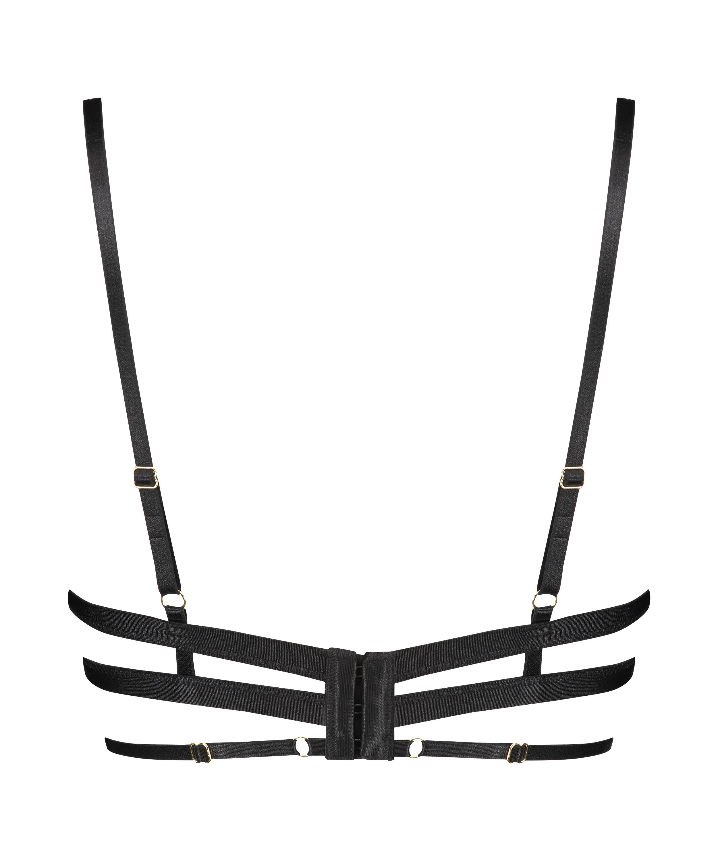 Unwattierter Bügel-BH Piper, Schwarz, main