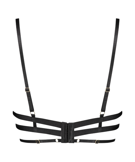 Unwattierter Bügel-BH Piper, Schwarz