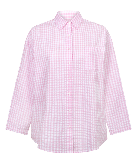 Pyjama-Oberteil aus Baumwolle, Rose