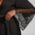 Kimono Lace Satin, Schwarz