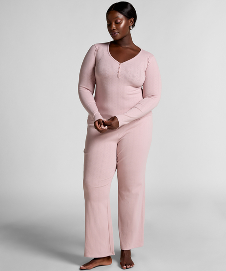 Pyjamahosen Pointelle, Rose
