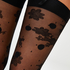 Stockings 20 Denier Lacey Spots, Schwarz