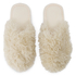 Chaussons Fake Fur, Beige