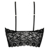 Bralette Longline Fancy, Schwarz
